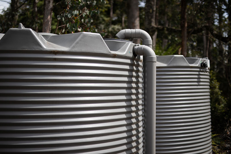 Rainwater tank installation